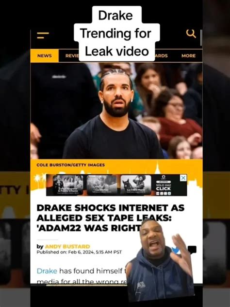 drake porn leak|Drake Shocks Internet As Alleged Sex Tape Leaks 